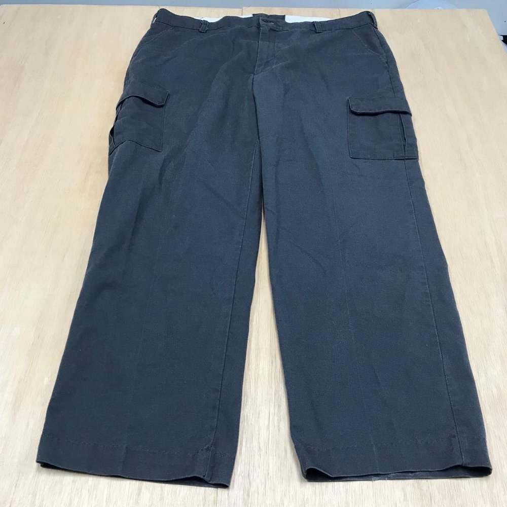 men gray relaxed fit pants size 42 waist 42x32